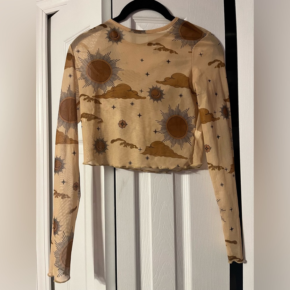 Celestial mesh mini top from forever 21